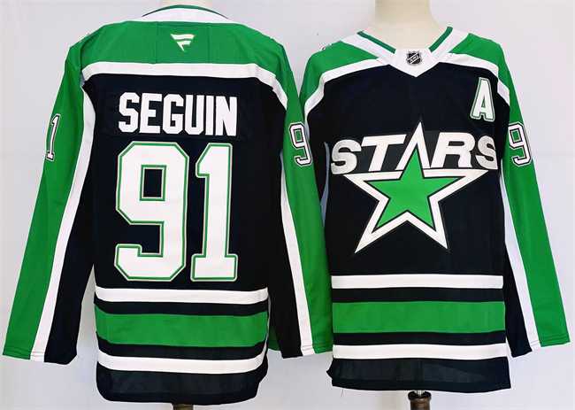 Men's Dallas Stars #91 Tyler Seguin Black 2024-25 Reverse Retro Stitched Jersey,We sell and wholesale Men's Dallas Stars #91 Tyler Seguin Black 2024-25 Reverse Retro Stitched Jersey on line form chian!